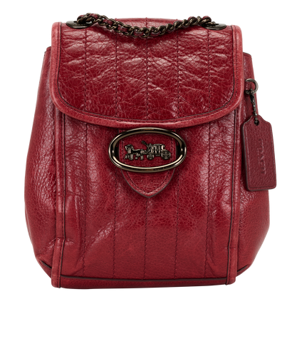 Melody Backpack, &pound;150, Handbags, Red, Leather, Front view